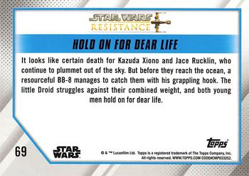 2019 Topps Star Wars: Resistance #69 Hold on for Dear Life Back