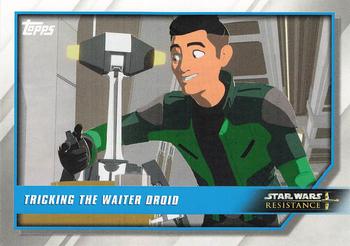 2019 Topps Star Wars: Resistance #83 Tricking the Waiter Droid Front