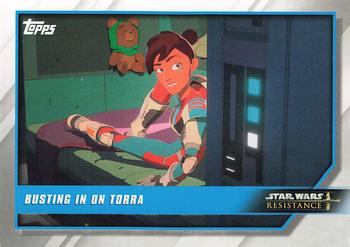 2019 Topps Star Wars: Resistance #85 Busting in on Torra Front