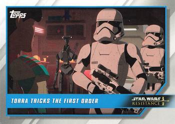 2019 Topps Star Wars: Resistance #86 Torra Tricks the First Order Front