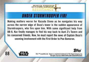 2019 Topps Star Wars: Resistance #88 Under Stormtrooper Fire Back