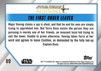 2019 Topps Star Wars: Resistance #89 The First Order Leaves Back