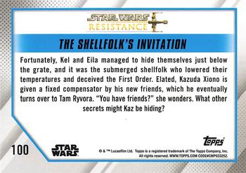 2019 Topps Star Wars: Resistance #100 The Shellfolk's Invitation Back
