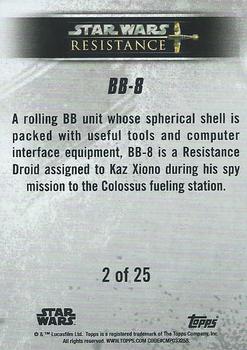 2019 Topps Star Wars: Resistance - Characters #2 BB-8 Back