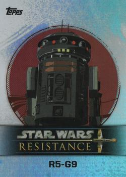 2019 Topps Star Wars: Resistance - Characters #14 R5-G9 Front