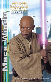 2002 Japanese 7-11 Star Wars Episode II: Attack of the Clones #NNO Mace Windu & Yoda Front