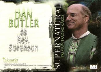 2006 Inkworks Supernatural Season 1 - Autographs #A-5 Dan Butler Back