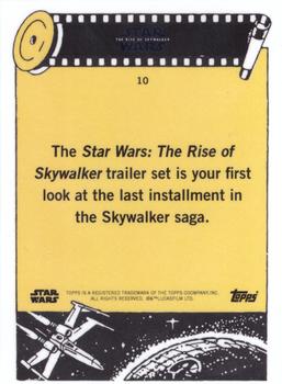 2019 Topps Star Wars: The Rise of Skywalker Trailer Cards #10 Leia Holding Medallion Back