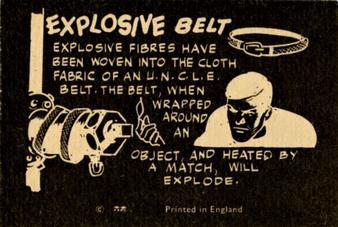 1967 A&BC The Girl from U.N.C.L.E. #NNO Explosive Belt Back