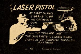 1967 A&BC The Girl from U.N.C.L.E. #NNO Laser Pistol Back