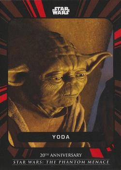 2019 Topps On Demand Set 6: Star Wars: The Phantom Menace 20th Anniversary #5 Yoda Front