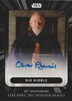 2019 Topps On Demand Set 6: Star Wars: The Phantom Menace 20th Anniversary - Autographs #15-A Oliver Ford Davies Front