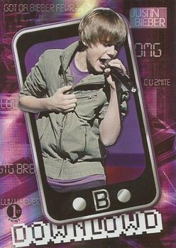 2010 Panini Justin Bieber - Downlowd #1 One Time Front