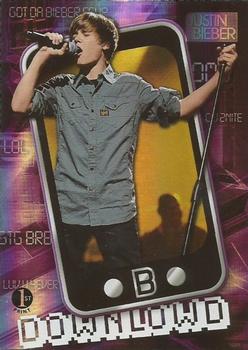 2010 Panini Justin Bieber - Downlowd #2 One Less Lonely Girl Front