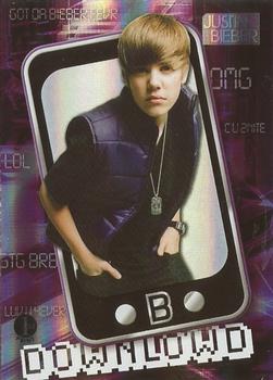 2010 Panini Justin Bieber - Downlowd #5 My World Front