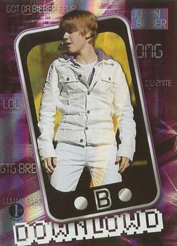 2010 Panini Justin Bieber - Downlowd #7 Never Let You Go Front