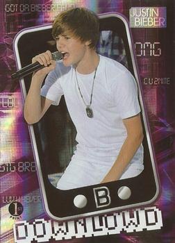 2010 Panini Justin Bieber - Downlowd #11 Never Say Never Front
