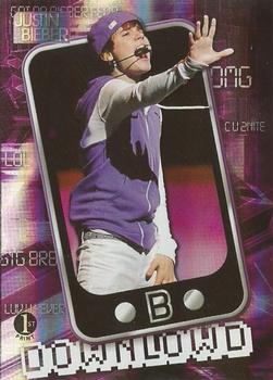 2010 Panini Justin Bieber - Downlowd #12 Somebody to Love Remix Featuring Usher Front