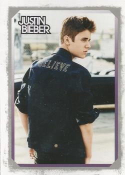 2012 Panini Justin Bieber #1 Just how influential is the pop sensation? Front