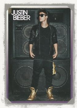 2012 Panini Justin Bieber #2 Was Justin's fourth album eagerly awaited by his scores of die hard fans? Front