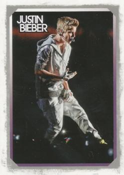 2012 Panini Justin Bieber #9 More than 200,000 Beliebers showed up at Mexico City's famed Zocalo Plaza to see Justin... Front