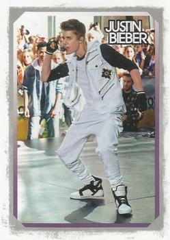 2012 Panini Justin Bieber #10 Droves of exuberant fans packed New York City's Rockefeller Center to catch a free performance by Justin... Front