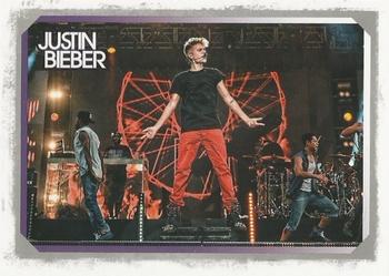 2012 Panini Justin Bieber #11 Justin added an international flavor to his music when he performed with Korean pop star Jay Park... Front