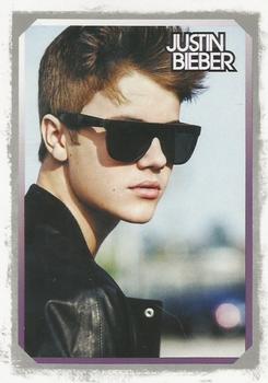 2012 Panini Justin Bieber #28 No Billboard records are safe as long as Justin is recording his music. Front