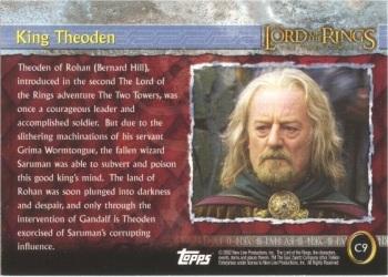 2002 Cadbury Lord of the Rings (Australia) #C9 King Theoden Back