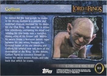 2003 Cadbury Lord of the Rings: Return of the King (Australia) #R11 Gollum Back