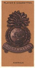 1917 Player's Colonial & Indian Army Badges #7 Australia Front