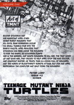 2019 Topps The Art of TMNT #3 Issue #2 Back