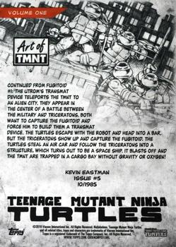 2019 Topps The Art of TMNT #6 Issue #5 Back