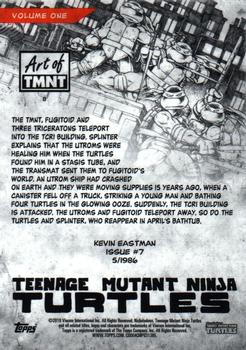 2019 Topps The Art of TMNT #8 Issue #7 Back