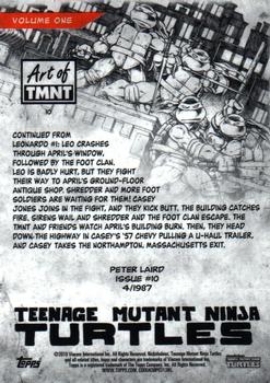 2019 Topps The Art of TMNT #10 Issue #10 Back