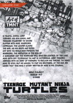 2019 Topps The Art of TMNT #16 Issue #17 Back