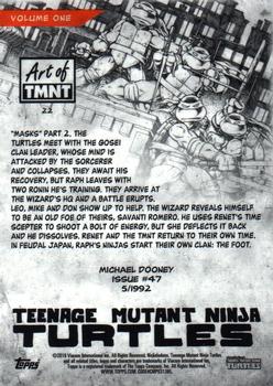 2019 Topps The Art of TMNT #22 Issue #47 Back