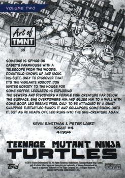 2019 Topps The Art of TMNT #39 Issue #4 Back
