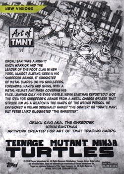 2019 Topps The Art of TMNT #77 Oruku Saki AKA, The Shredder Back