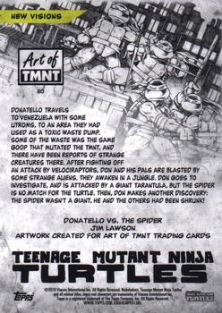 2019 Topps The Art of TMNT #80 Donatello vs. The Spider Back
