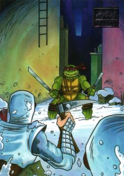 2019 Topps The Art of TMNT #98 Fight in the Snow Front