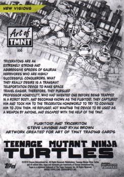 2019 Topps The Art of TMNT #100 Fugitoid and Triceriton Back