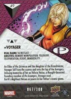 2019 Upper Deck Marvel Premier #49 Voyager Back