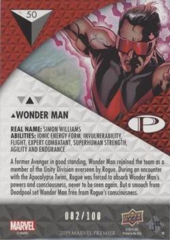 2019 Upper Deck Marvel Premier #50 Wonder Man Back