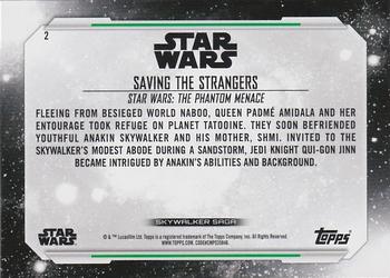 2019 Topps Star Wars Skywalker Saga #2 Saving the Strangers Back