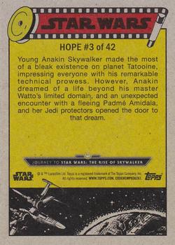 2019 Topps Star Wars Journey to Star Wars The Rise of Skywalker #3 Faith in the Force Back