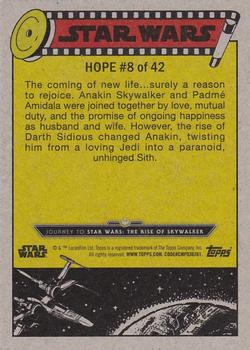 2019 Topps Star Wars Journey to Star Wars The Rise of Skywalker #8 Padmé's Big News Back
