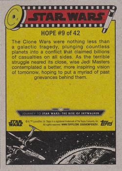 2019 Topps Star Wars Journey to Star Wars The Rise of Skywalker #9 Nearing the War's End Back