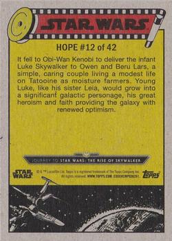 2019 Topps Star Wars Journey to Star Wars The Rise of Skywalker #12 A Home on Tatooine Back