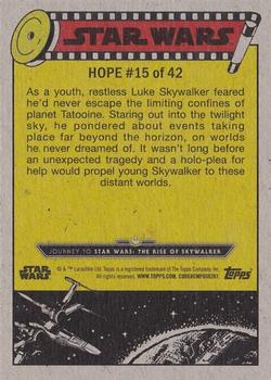 2019 Topps Star Wars Journey to Star Wars The Rise of Skywalker #15 Dream of a Better Life Back